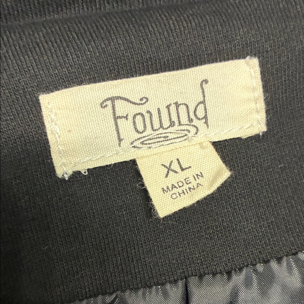 Found Black Cotton Long Jacket - Picture 13 of 13